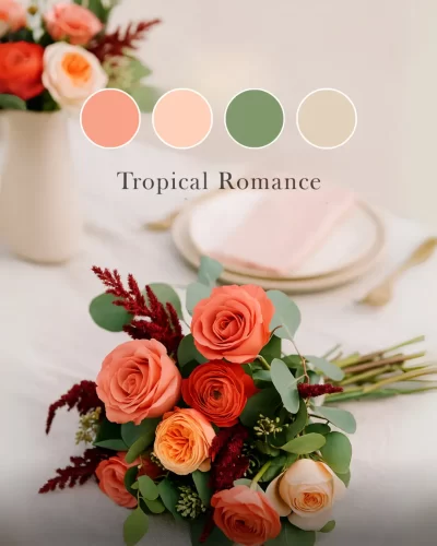 2026 Summer Wedding Colors: Tropical Romance