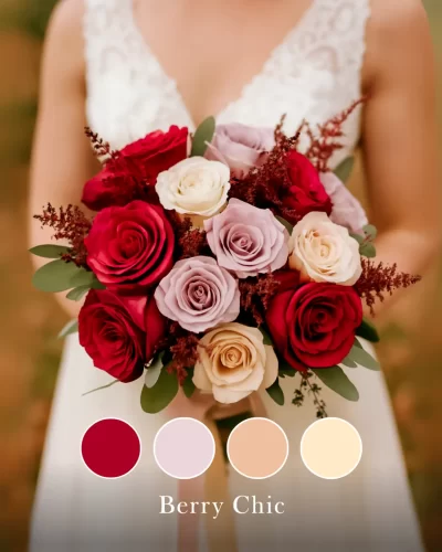 2026 Summer Wedding Colors: Berry Chic