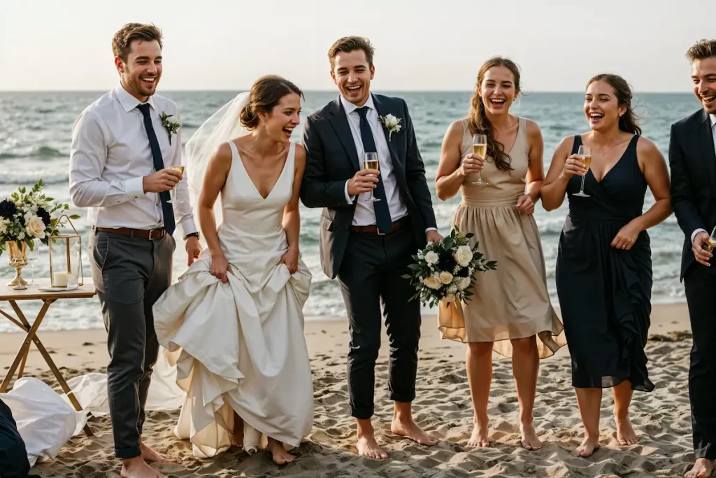 Beach wedding decor savoring the little moments