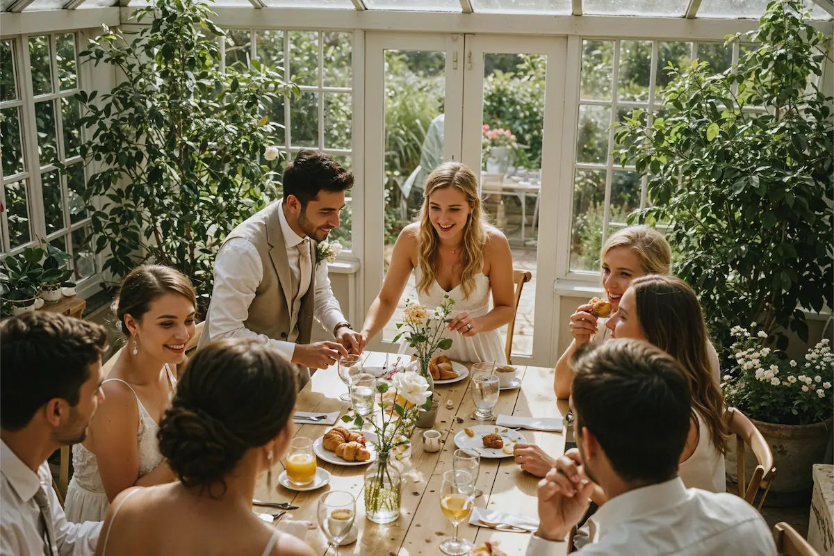 Brunch wedding menus