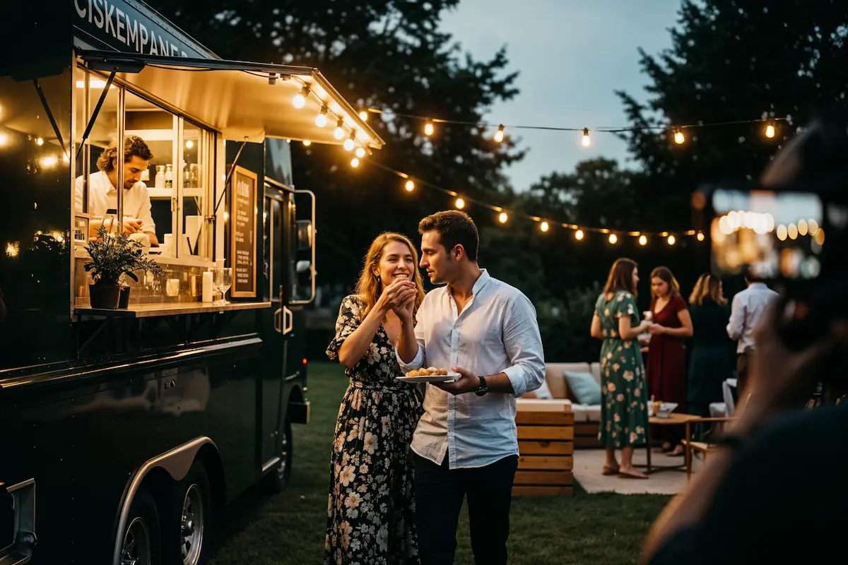 How to plan a stylish food truck wedding