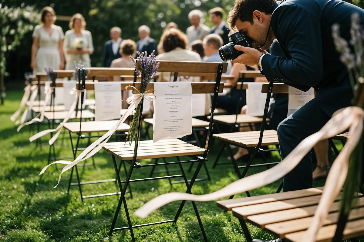 Wedding chair decor
