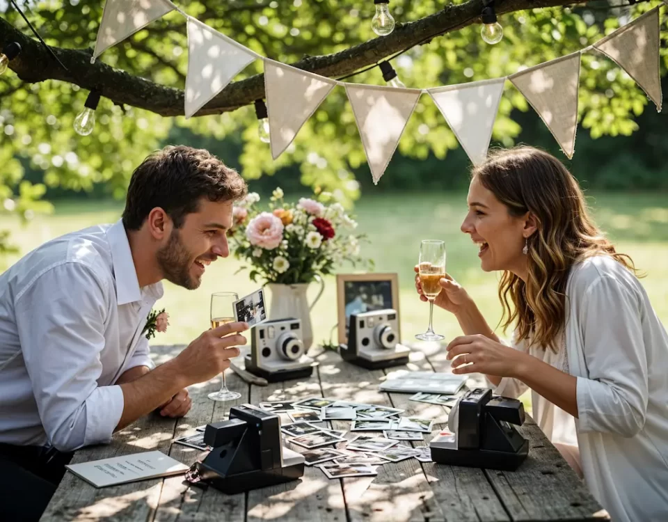 How to create a magical polaroid wedding photo station