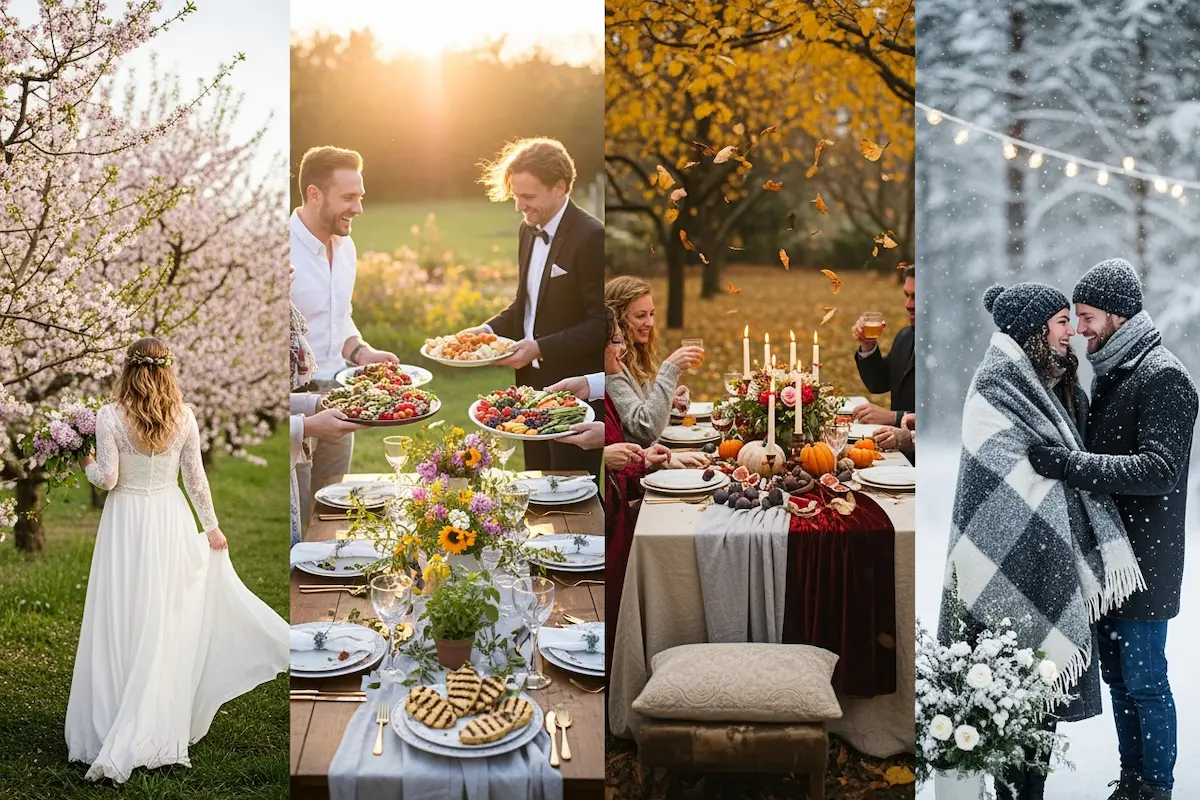 How to match your wedding to the perfect season