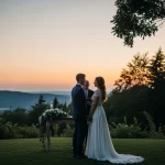 Magical twilight wedding