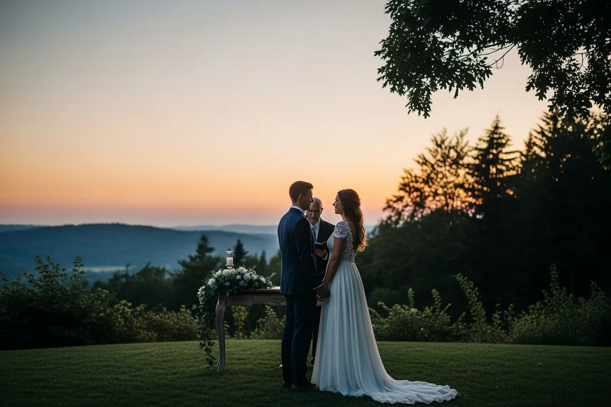 Magical twilight wedding