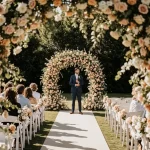 Stunning floral wedding backdrops