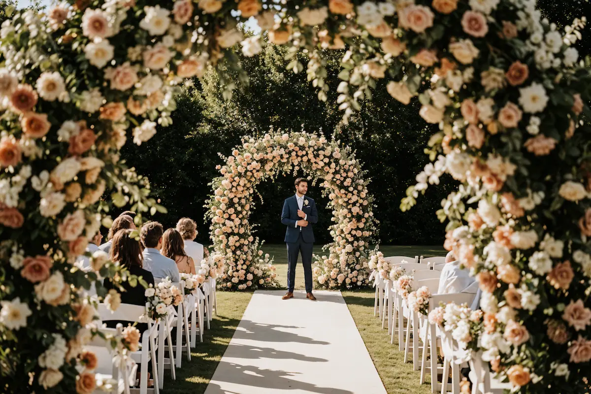Stunning floral wedding backdrops