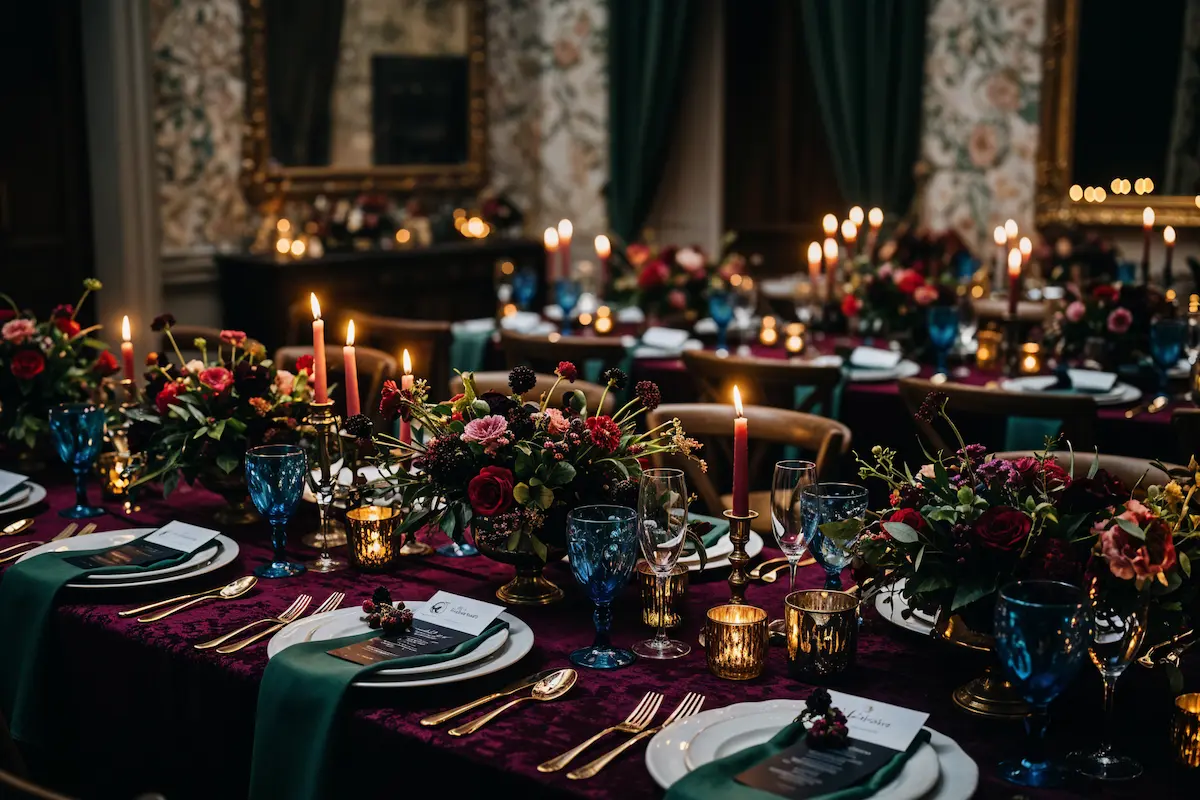 Winter wedding colors