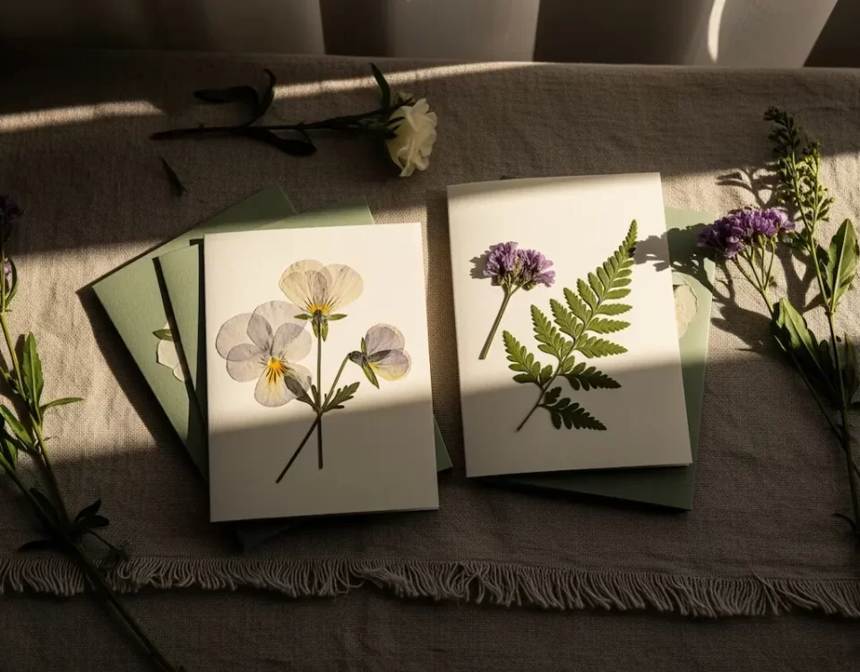 How to make botanical holiday cards