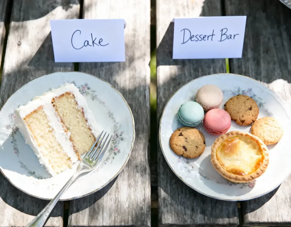 Wedding cake vs. dessert bar