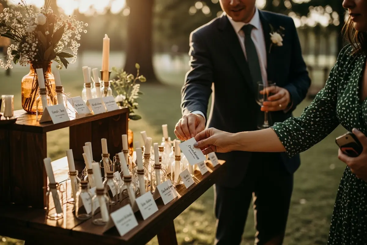 Wow guests with these creative wedding place cards